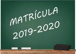 MATRÍCULA CURSO 2019-2020