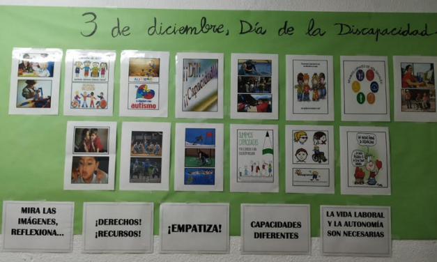 El Aula TEA ha preparado una exposición para reflexionar sobre el Día Internacional de la discapacidad (3 diciembre)