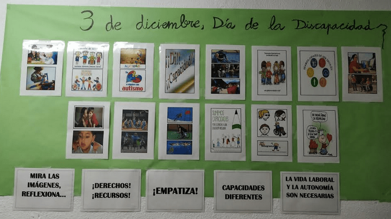 El Aula TEA ha preparado una exposición para reflexionar sobre el Día Internacional de la discapacidad (3 diciembre)