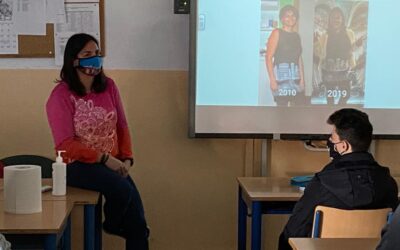 Charla de Odile Fernández sobre alimentación y hábitos de vida saludables en 4º ESO B