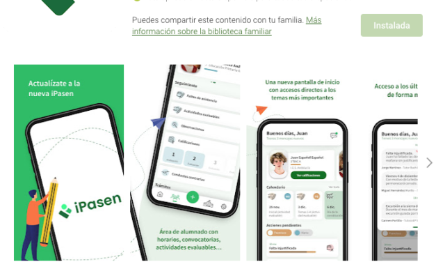 Tutoriales iPasen para familias (Ver PUNTO DE RECOGIDA)