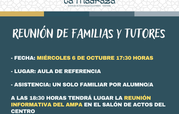 Reunión de familias y tutores