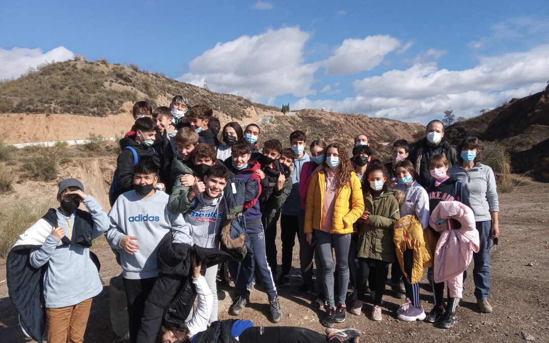 Reforestación por el alumnado de 2º ESO B