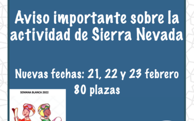 Cambios en la actividad: Escolares en Sierra Nevada