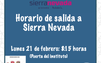 Horario de salida a Sierra Nevada