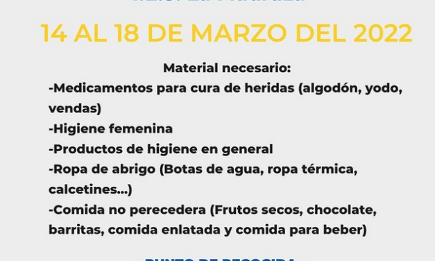 Recaudación solidaria por Ucrania
