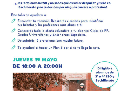 Taller online para alumnos: DECIDE TU FUTURO
