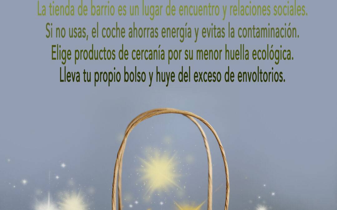 Cartel de apoyo al comercio local