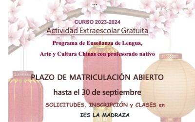 APRENDE CHINO MANDARÍN EN TU IES