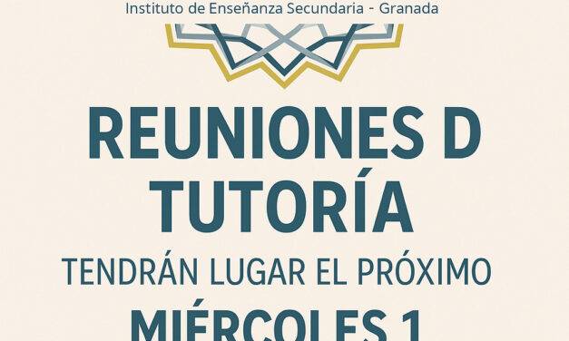 REUNIONES DE TUTORÍAS INICIALES