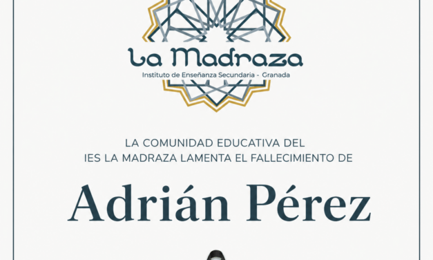 La comunidad educativa del IES La Madraza lamenta el fallecimiento de Adrián Pérez