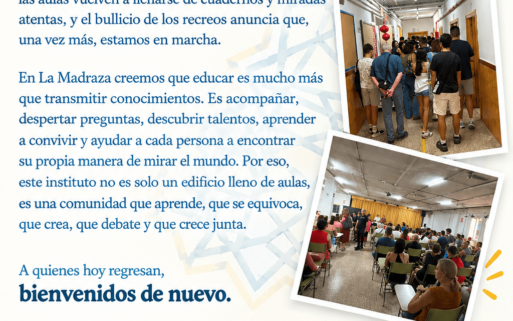 Primer día de clase en el IES La Madraza